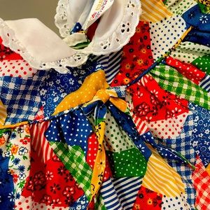 The perfect patchwork vintage baby girl dress